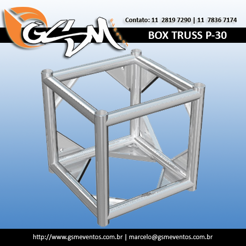 Cubo Box Truss 3 Faces L 50x50cm